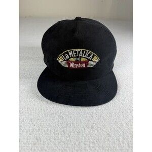 Vintage Metallica La Metallica de Winston Snapback Hat Black Embroidered 90sRare